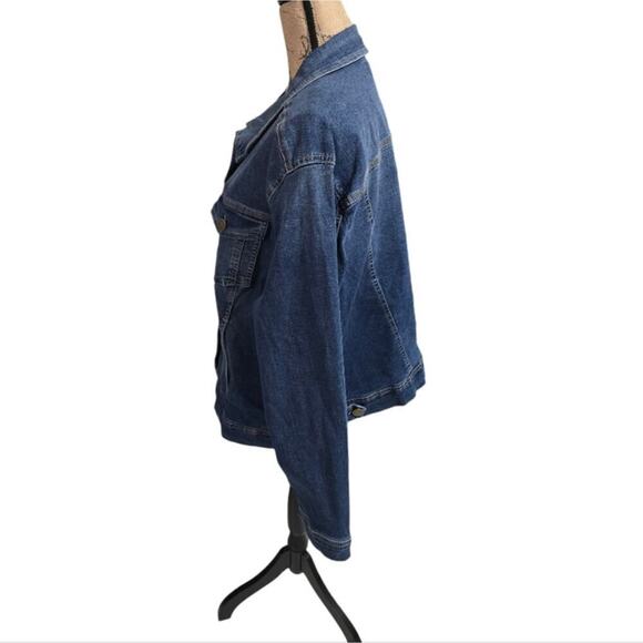 Jones new York Blue Denim Jean Jacket Plus Size 2X 3X New! - Picture 5 of 8